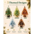 thumbnail image 2 of DIY Beaded Christmas Tree Kit, 3D Bead Pearl Art Craft Set with Colorful Beads and Sparkling Decor, Tabletop Holiday Decoration (Christian faith), 2 of 7