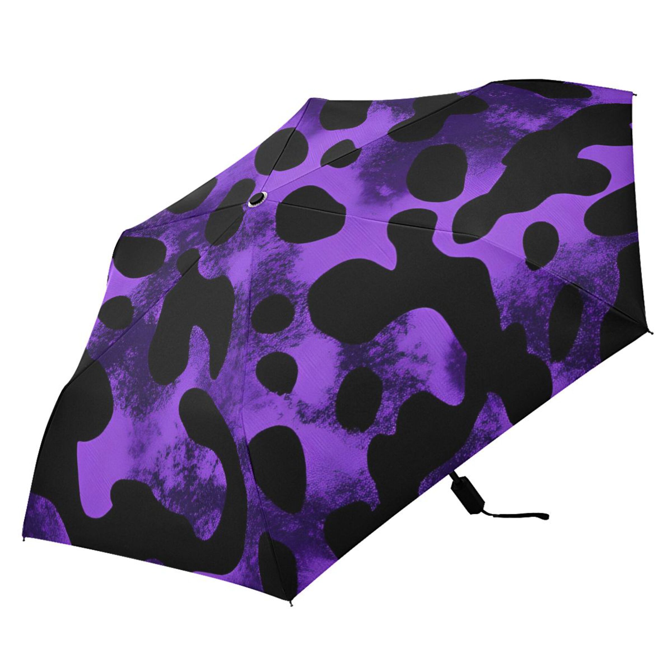ALAZA Leopard-a2 Pattern UPF 50+ Compact Folding Umbrella for Rain Travel Umbrella Packable