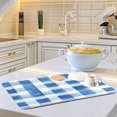 thumbnail image 6 of Yayeee Dish Drying Mat for Kitchen Counter Ultra Absorbent Easy Clean Pad 24x18", Blue Plain, 6 of 7