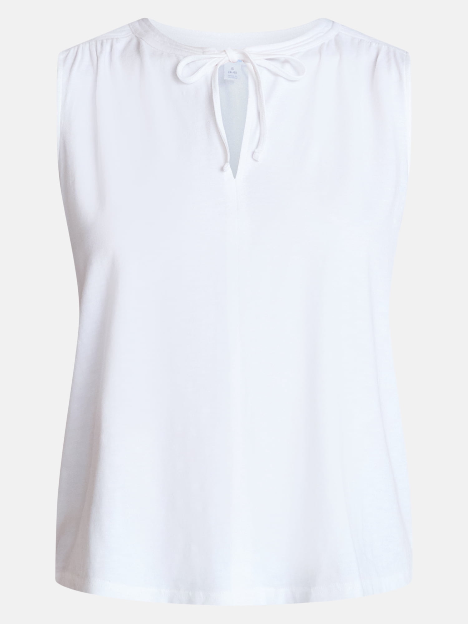 Time and Tru Women’s Tie Front Sleeveless Top, Sizes XS-XXXL
