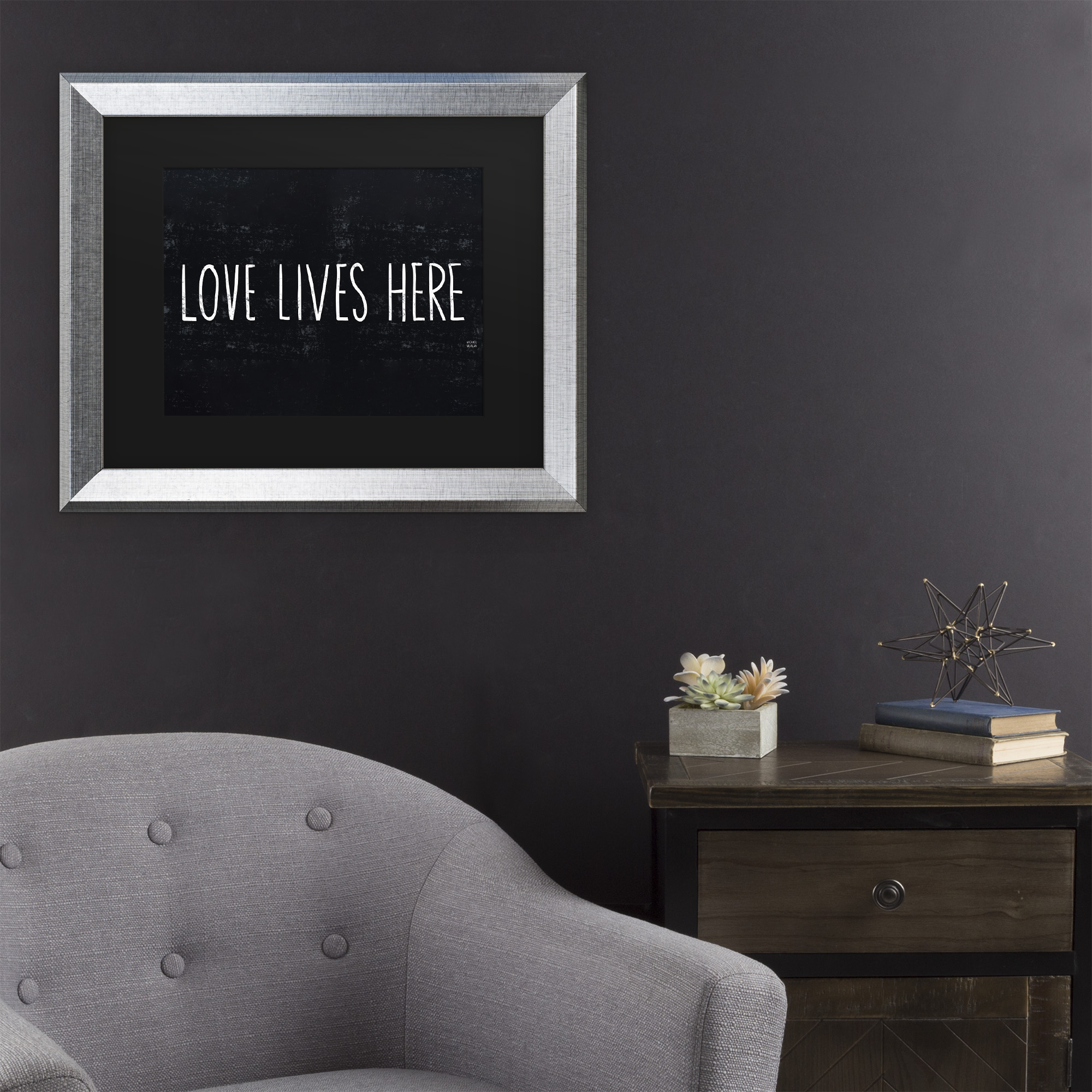 Trademark Fine Art 'Love Lives Here' Canvas Art by Michael Mullan
