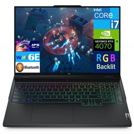 Lenovo Legion Pro 5 16IRX9 Gaming Laptop 16.0in IPS WQXGA Display (Intel i7-14700HX, 64GB DDR5, 1TB PCIe SSD, GeForce RTX 4070, RGB KB, WiFi 6E, Webcam, Bluetooth 5.2, Win 11 Pro)