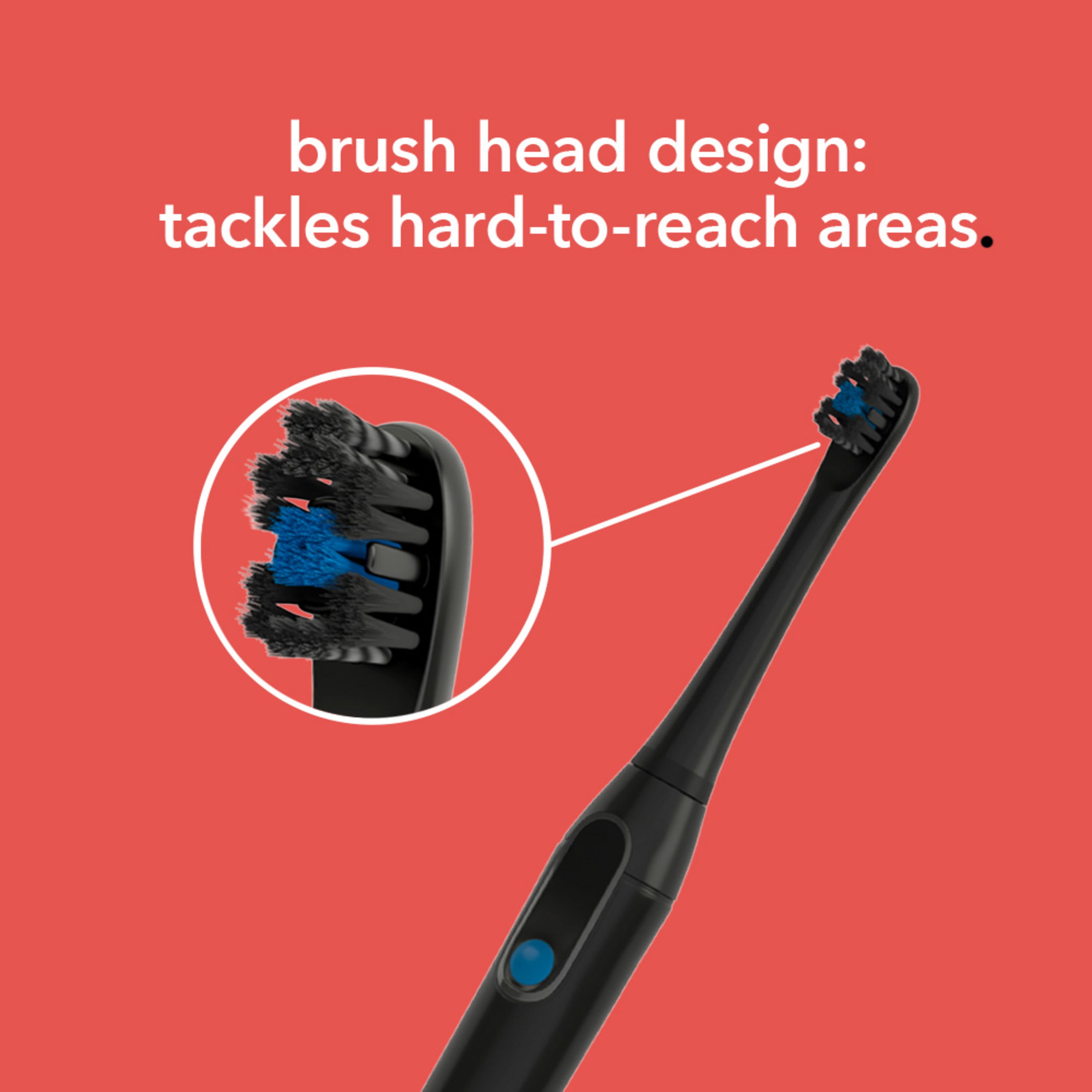 hum by Colgate Replacement Toothbrush Heads, Black, 2 Count