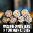 thumbnail image 3 of Bearded Butchers 32mm Fresh Edible Beef Collagen Casings (2-Pack), Holds 25lbs of Meat – For Bratwurst, Italian Sausage & Chorizo, Vacuum Sealed, Ready to Use, No Soaking Required, 3 of 8