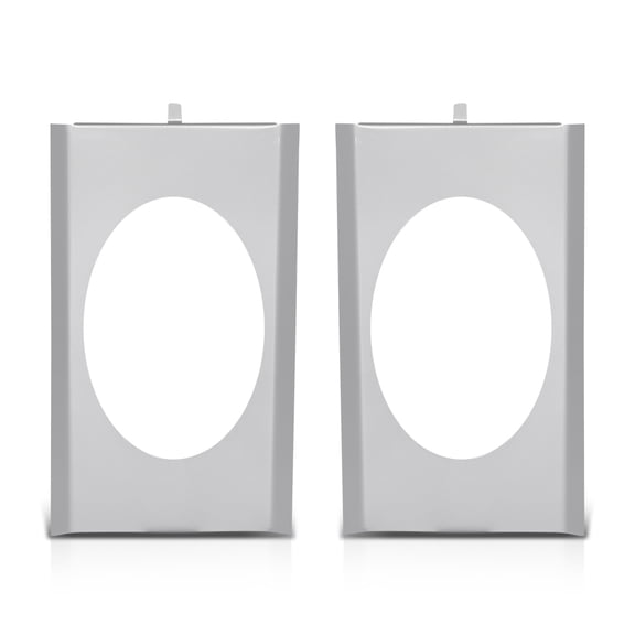 Behind Seat Cab Corner Speaker Mounting Brackets Fit For Chevy GMC C10 Single Cab or Crew Cap Pickup 1973-1987, Fit 6x9 Speakers Silver