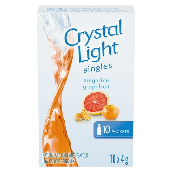 Crystal Light Singles, Tangerine Grapefruit, 40g