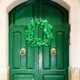 thumbnail image 2 of Jlong 3 Pack St. Patrick’s Day Green Tinsel Garland Include Shamrock Wreath, Wire Garland and Leprechaun Hat for Irish St Patrick Party Favor Home Wall Decorations, 2 of 9