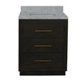 thumbnail image 5 of Avery 30" Bathroom Vanity with Dark Oak Cabinet and Carrara Marble Top, 5 of 7