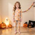 thumbnail image 2 of KPVEVIQ Kids Halloween Skeleton Pajamas Sleepwear Toddler Girls Boys Skull Halloween Pjs Sets,3-4 Y, 2 of 9