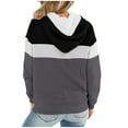 thumbnail image 3 of RQYYD Tie Dye Print Hoodie Long Sleeve Gradient Drawstring Pullover Tops Loose Casual Sweatshirt with Kangaroo Pocket For Women Green S, 3 of 5