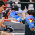 thumbnail image 4 of Guantes Boxeo 1 Par Ejercicio para El PU Leather Sports Gym () Azul, 4 of 7