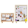 thumbnail image 3 of Desktop Cork Board With Stand, Memo Board Bulletin Board Rectangle Wood Frame Picture Board With 6pcs Thumbtacks,1pc Twine For Office Home Decoration, 3 of 9