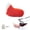 Orange-red, variant on Wagging Tail for Car, Remote Control Electric Auto Trunk Tail, Cute Fuzzy Moving Faux Fur Animal Costume Tail Charm Cosplay Accessory