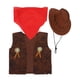thumbnail image 1 of ColoMX 1 conjunto de atuendo de vaquera para niño pequeño: accesorios clásicos del oeste - Traje de vaquero para niño - Para fiestas de cumpleaños de Halloween y diversión de disfraces, 1 of 7