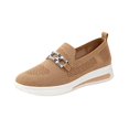thumbnail image 3 of YOUYEDIAN Loafers for Women Versatile Wedge Heel Non Slip Fashion Sport Breathable Mesh Flats Casual Comfy Round Toe Walking Shoes, 3 of 5