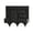 Black, variant on HomelyJoy Plastic Garden Fence, Black Faux Stone Imitation Border, Foldable Splice Edging for Flower Bed Lawn and Yard Pathway