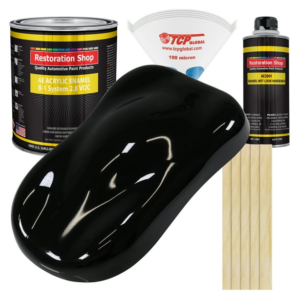 Restoration Shop Boulevard Black Acrylic Enamel Auto Paint, Complete