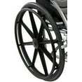thumbnail image 3 of Karman S-115 Ergonomic Ultra Lightweight Manual Wheelchair with Swing Away Footrests and Mag Wheels in Rose Red, 20" Seat Width, 3 of 3