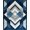 Blue, Pattern 3, variant on ODIKA 4' x 6' Machine Washable Non-Slip Area Rug, Geometric Diamond High Traffic Rug, Gray, 142102
