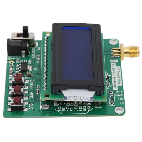 Módulo medidor de potencia RF, medidor de potencia RF Detector de potencia RF Medidor de potencia de radiofrecuencia Rendimiento sólido
