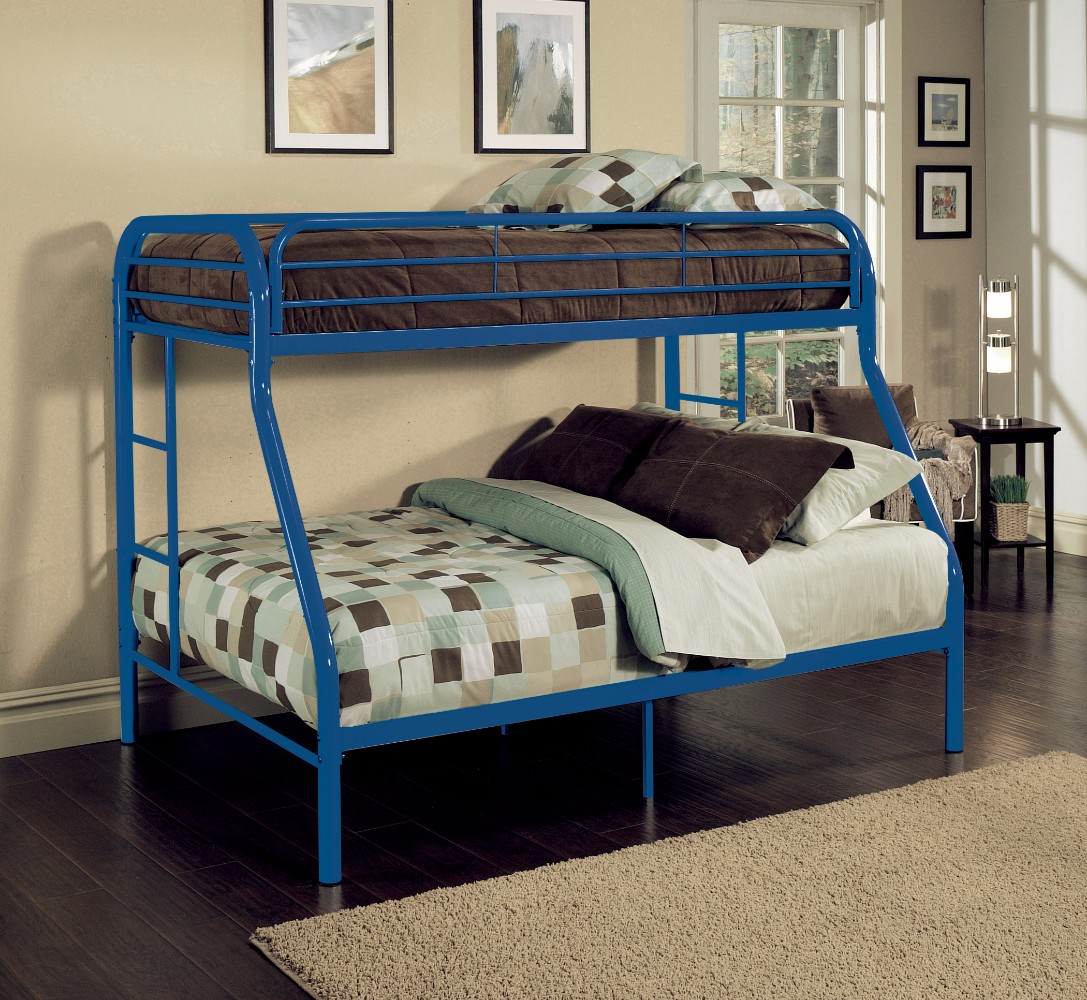 Twin/Full Bunk Bed, Blue