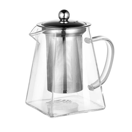 

Square Glass Teapot with Infuser 550 Ml with Strainer