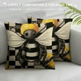 thumbnail image 3 of COMIO  Summer Hello Sunshine Bee Truck Buffalo Plaid Throw Pillow Covers, Summer Cushion Case for Sofa Couch, 3 of 5