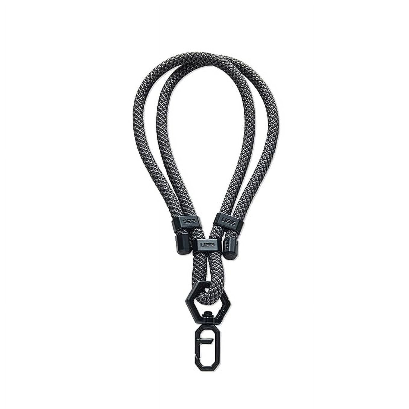 UAG Phone Lanyard Wrist Strap 7mm Adjustable Paracord Wrist Lanyard for iPhone Cases Civilian Graphite/Black