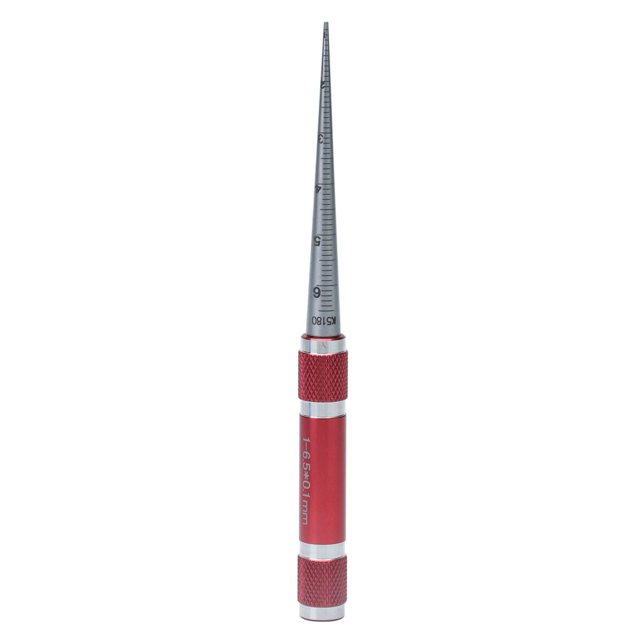 Aperture Gauge, Regla Interna de 0.1 mm de precisión Regla Portátil Operación Fácil de Acero Inoxidable Para Tuberías de Plástico para Piezas de Paredes Delgadas