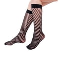 thumbnail image 2 of PEIXUN Women's Retro Fishnet Socks Fashion Sexy Pattern Lace Hollow Socks, 2 of 2