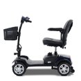 thumbnail image 3 of 4 Wheels Travel Mobility Scooter, Folding Motorized Scooter with Front and Rear LED Light, Compact Electric Wheelchair with Basket, Heavy Duty Mobility Scooter for Seniors Adults, Blue, 3 of 10