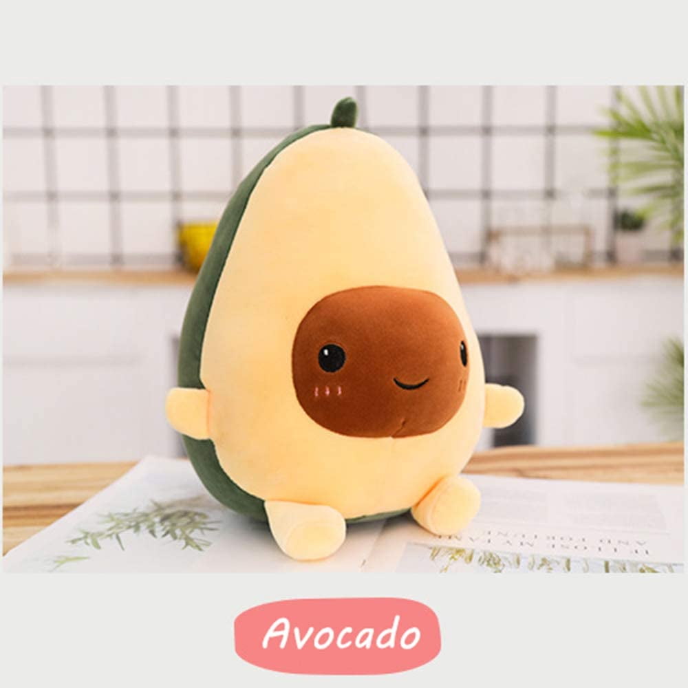 Avocado Plush Toy, 3D Fruit Plush Stuffed Cotton Pillow for Car