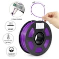 thumbnail image 3 of Filamento para impresora 3D iSanghu ASA de 1,75 mm, resistente a los rayos UV y al calor, color morado, 3 of 6