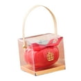 thumbnail image 4 of Tarro de cerámica de caqui para dulces, caja de dulces de boda con forma de caqui, lata para té, tarro de almacenamiento para té, caja de azúcar para Rojo L 9cmx7.5cm, 4 of 8