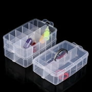 Practical Plastic Storage Box Container Case 30 Organizer Nail Polish Jewelry Craft Makeup Storage Box with A Handle