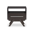 thumbnail image 4 of Baxton Studio Ashfield Mid-Century Modern Espresso Brown Finished Wood Nightstand, 4 of 8