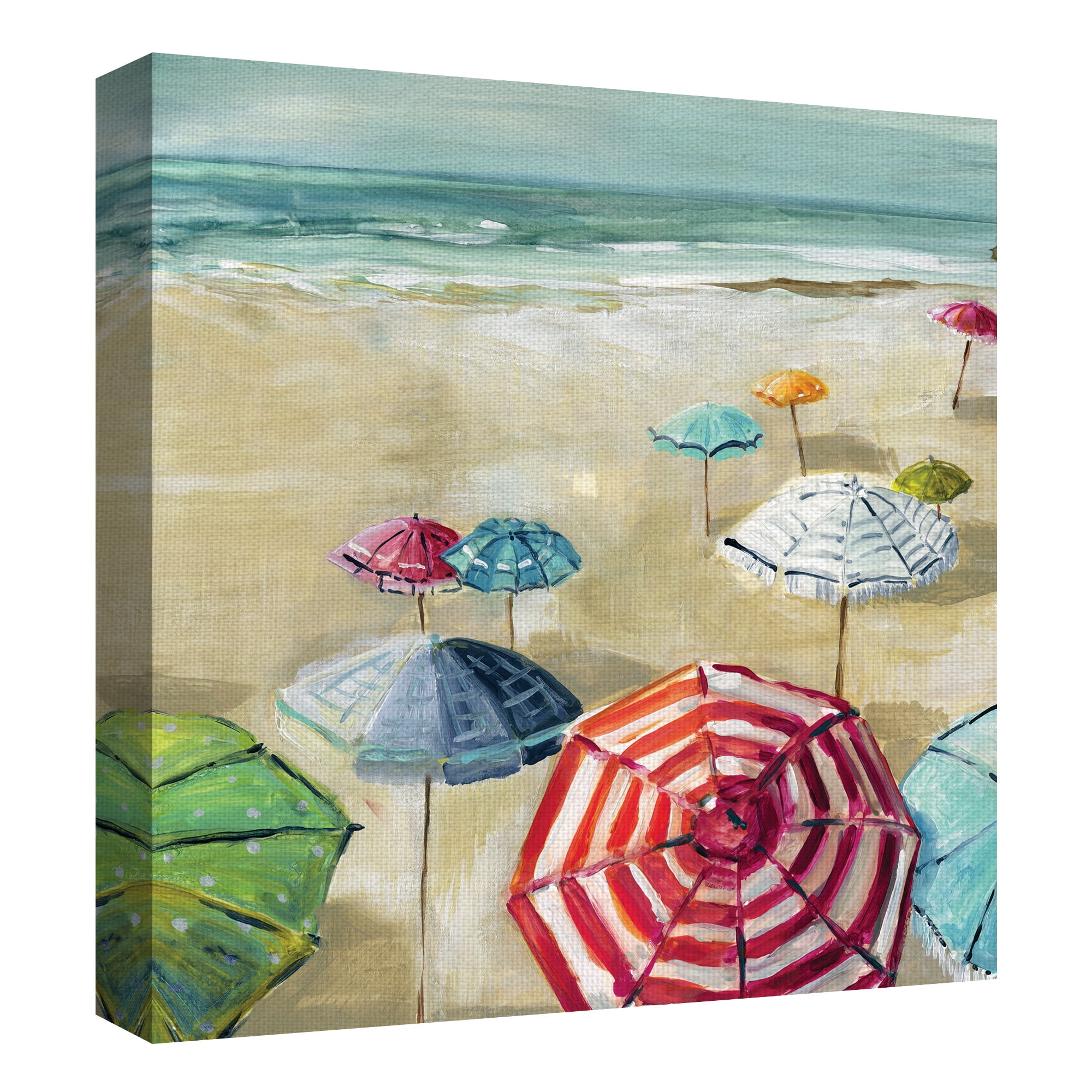 Masterpiece Art Gallery Making Shade I, II by Carol Robinson Beach Coastal Canvas Art Print Set of 2 (16" x 16")