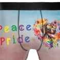 thumbnail image 4 of Peace Love Pride German Shorthaired Pointer with Rainbow Sunglasses LGBT LGBTQ+ All Over Print Boxer Briefs Underwear for Men Dad GSP Lover Dog Gift - 01004, 4 of 6