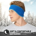 thumbnail image 2 of HESHENG Fleece Ear Warmers Headband Winter Ear Muffs for Men Women Kids in Cold Weather, Running Yoga Skiing Riding Bike Ear Cover, 2 of 7