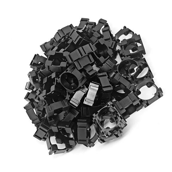 DIY Double Battery Holder Bracket - Pack of 100 - Perfect for 18650 Battery Cells - Securely Holds Batteries in Place - Organize and Safely Store Your Batteries with this Spacer Stand