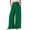 CKN138-Army Green, variant on Women Linen Wide Leg Pants High Smocked Waist Boho Loose Fit Dressy Casual Beach Travel Palazzo Pants Black S