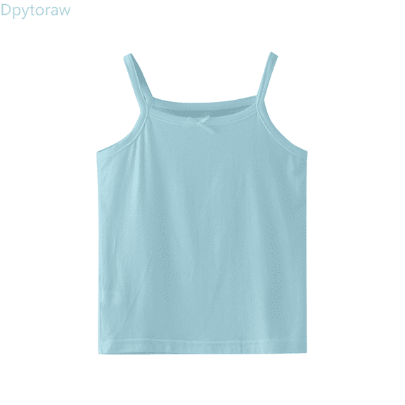 Dpytoraw Toddler Kids Girls Dance Tank Top Racerback Crop Tank Top Soild Sleeveless Sports Dance Top Ballet Gymnastics Dancewear Girl Vest‌ Size Green 2-3 Years