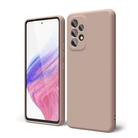 Funda oakxco de silicona líquida para Samsung Galaxy A53 5G, color marrón