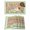 Green Brown, variant on Happy Easter Bunny Placemats Set of 4, Spring Floral Wooden Sage Green Plaid Placemats for Dining Table, Place Mats for Kitchen Tabletop, Waterproof Wipeable Dining Table Mats Set