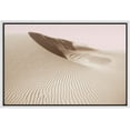 thumbnail image 3 of PixonSign Framed Canvas Print Wall Art Pastel Tan and Pink Sand Dunes Nature Desert Photography Modern Art Southwest Landscape Relax/Calm Ultra for Living Room, Bedroom, Office - 16"x24" White, 3 of 5
