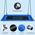 thumbnail image 4 of KloKick 60" LED Tree Swing for Kids & Adults, Waterproof 900D Oxford Outdoor Platform Swing with 9.8FT Hanging Straps, 4 of 10