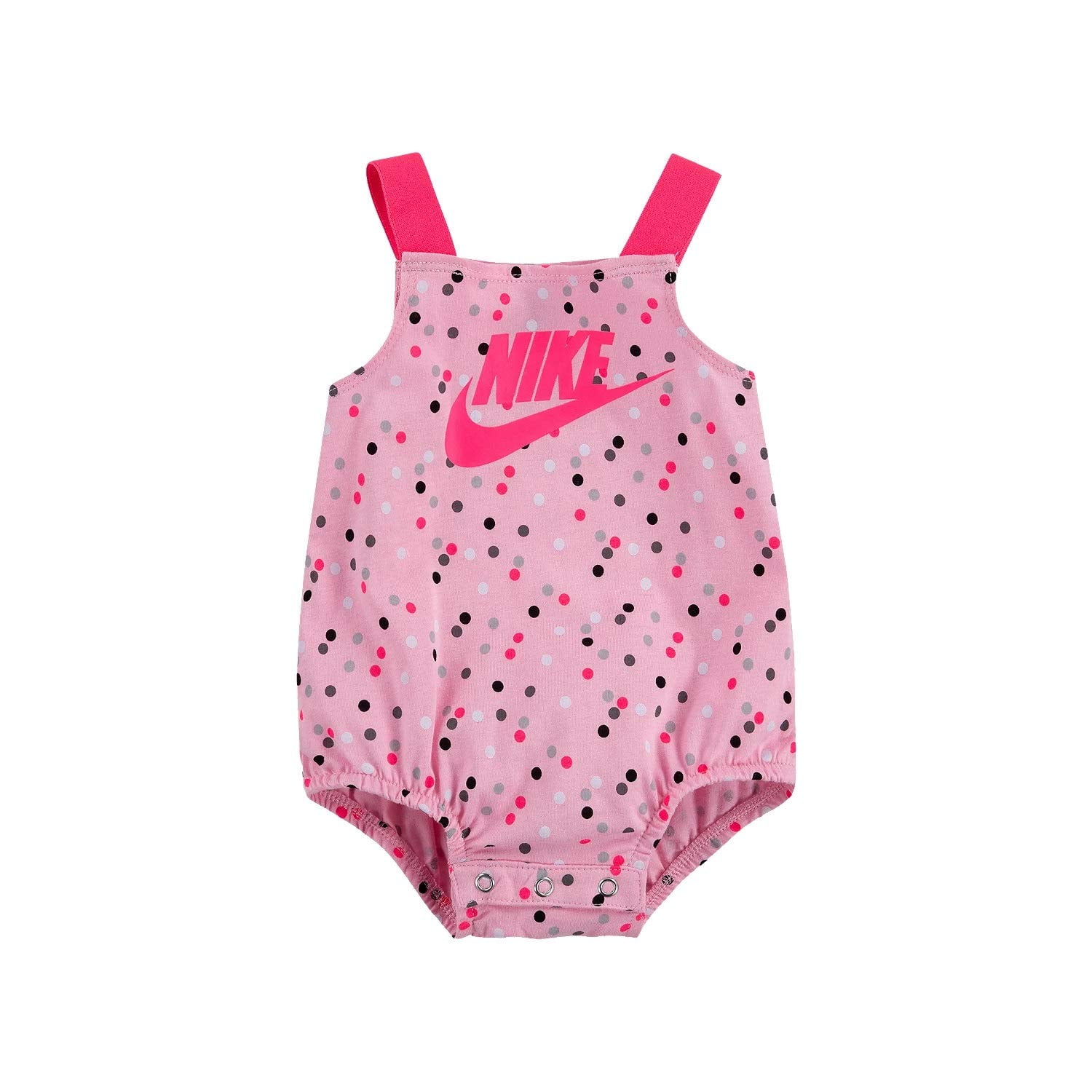 Nike Infant Girls Futura Polka Dot Bubble Romper (Hyper Pink/Pink