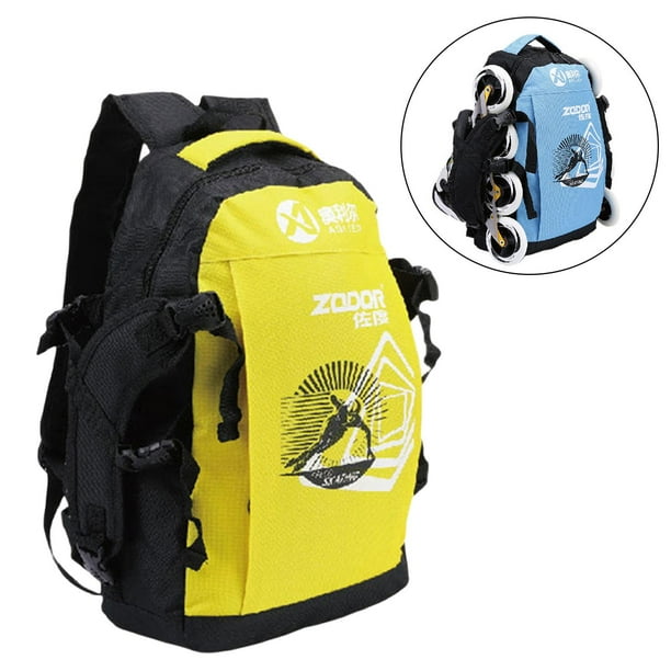 para patines de en linea bolsa de patinaje grande para llevar patines de patines de ruedas equipo deportivo para Amarillo Macarena Portador de patines Bodega Aurrera en linea