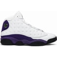 thumbnail image 4 of Ni - ke New SZ 9.5 Ni - ke Air Jordan Retro 13 XIII Lakers White Court Purple 414571-105, 4 of 5