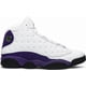 thumbnail image 4 of Ni - ke New SZ 9.5 Ni - ke Air Jordan Retro 13 XIII Lakers White Court Purple 414571-105, 4 of 5
